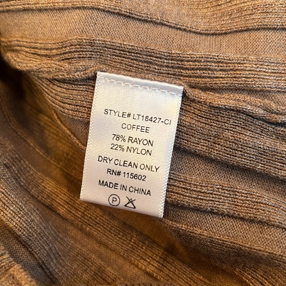 Long ribbed polo sweater tunic - Picture 6 of 6